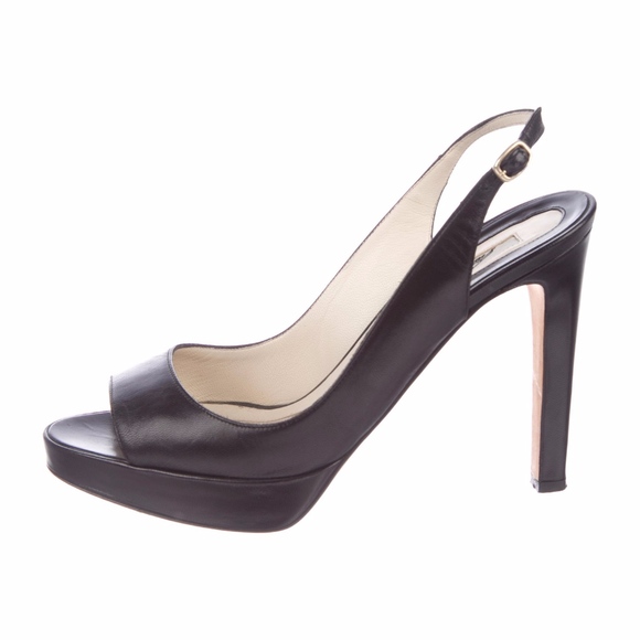 BRIAN ATWOOD Peep-Toe Slingback Pumps - Picture 1 of 4